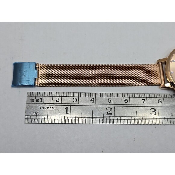 Naviforce NF5011L Rose Gold Butterfly Mesh Quartz Date Watch Womens New Battery - Picture 8 of 9